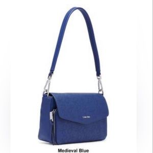 Calvin Klein WOMENS Medieval Blue Ave Shoulder Bag